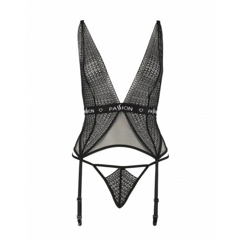 Упаковка корсета Passion Exclusive MIRAJANE CORSET XXL/XXXL, чорний