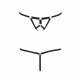 Задня частина чорних трусиків стрінг Passion Exclusive ARMANDA THONG L/XL, мінімалістичний дизайн