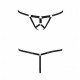 Задня частина чорних трусиків стрінг Passion Exclusive ARMANDA THONG S/M, бренд Passion