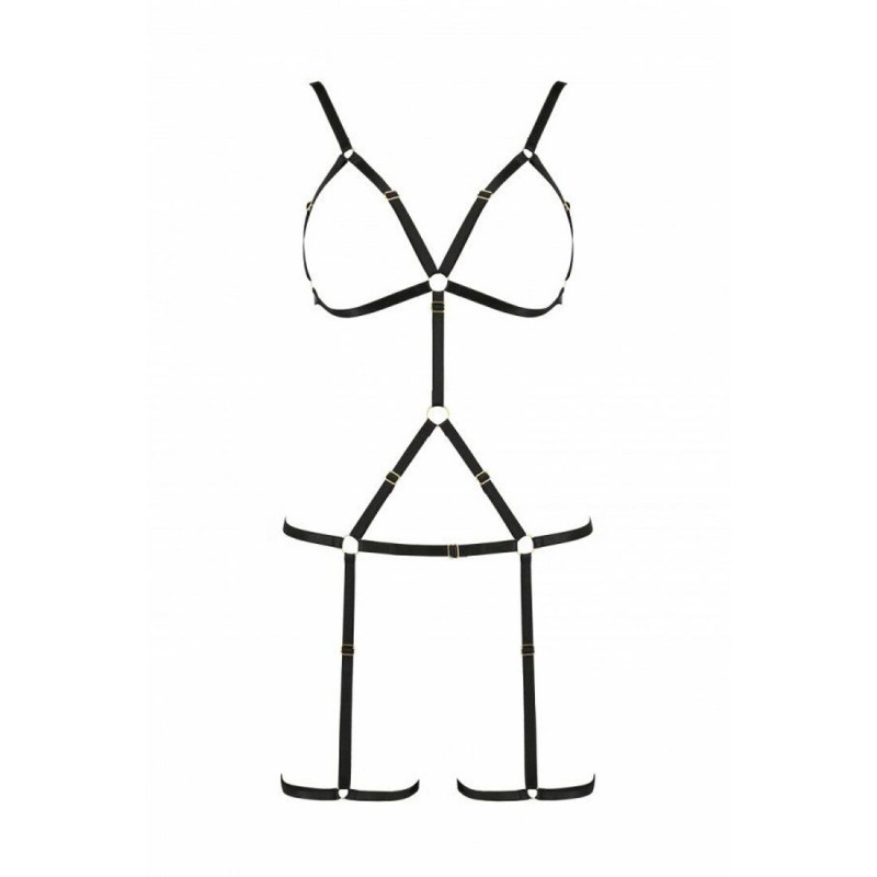 Упаковка портупеї-стрепи Passion Exclusive INDICA S/M, чорна