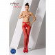 Червоні колготки-бодістокінг Passion S001 red: деталі еластичної тканини та зручний доступ