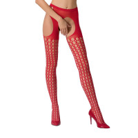 Еротичні колготки-бодістокінг Passion S006 red