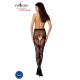 Колготки-бодістокінг Passion S007 black, текстура матеріалу, що облягає