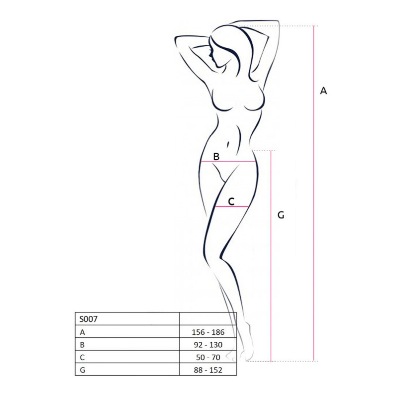 Упаковка еротичних колготок-бодістокінгів Passion S023 One Size, Red: стильний дизайн