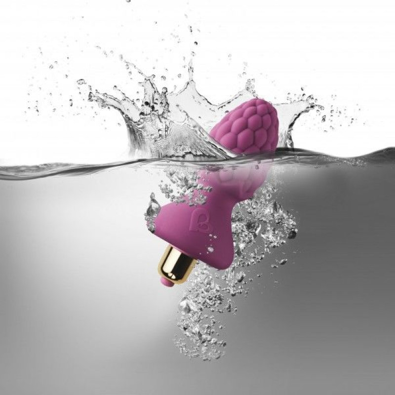 Упаковка анального вібростимулятора Rocks Off Ass-Berries 7 Малиновий, стильний дизайн бренду