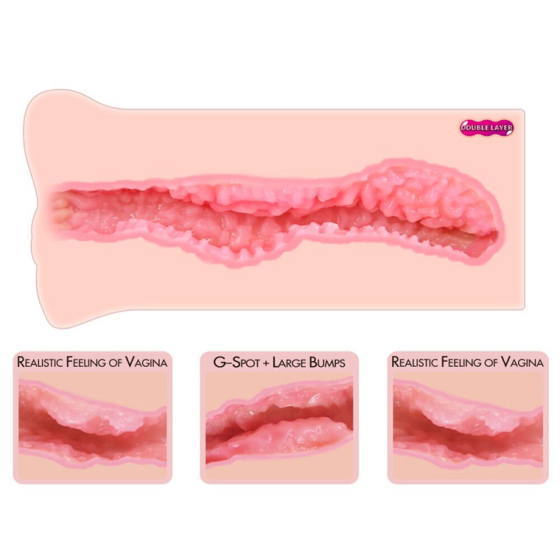 Мастурбатор-вагіна Kokos Nara Double Layer двошаровий, матеріал