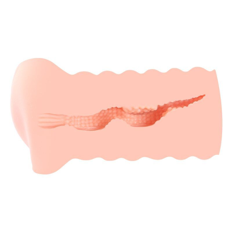 Мастурбатор-вагіна Kokos Lady - демонстрація матеріалу та його гнучкості