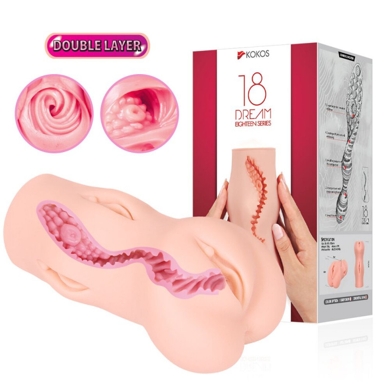 Мастурбатор Kokos Dream Double Layer - деталі дизайну