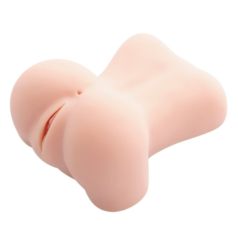 Мастурбатор-вагіна Kokos Adarashi -1 Double Layer Doggy-Style, білий, детальний вигляд текстури