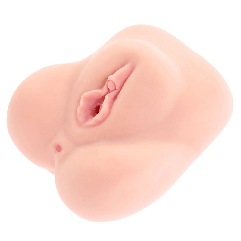 Мастурбатор-вагіна двошаровий Kokos Adarashi -3, вид збоку, демонструє двошарову конструкцію