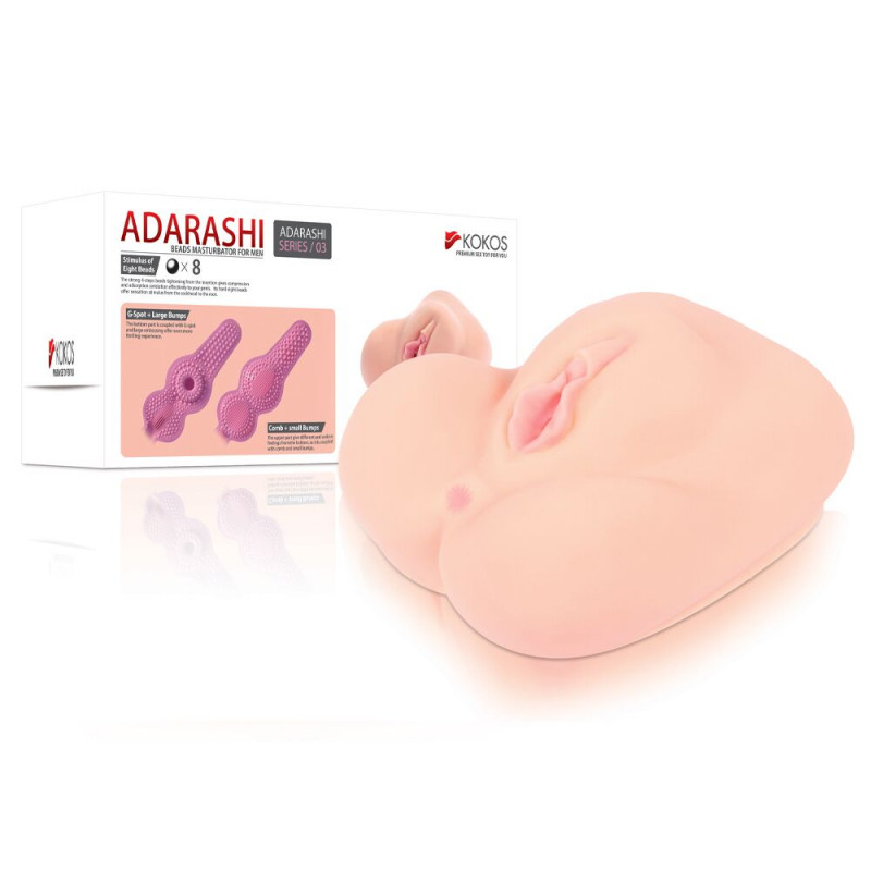 Зовнішній вигляд мастурбатора-вагіни двошарового Kokos Adarashi -3, привабливий дизайн