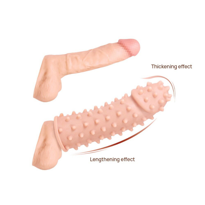 Насадка Kokos Extreme Sleeve ES.03 размер M, вид сбоку, детали рельефа