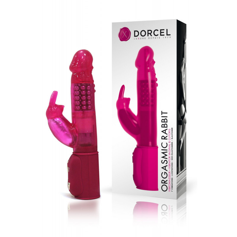 Текстура перлинного масажу на вібраторі Dorcel Orgasmic Rabbit Pink