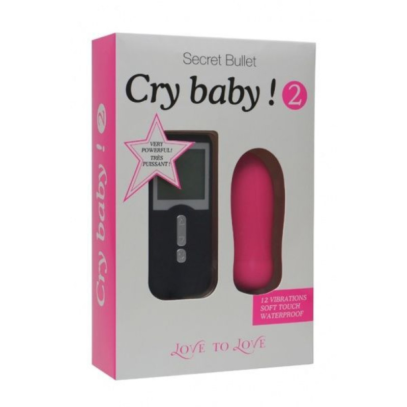 Віброяйце Love To Love Cry Baby 2 з ДК пультом, вид збоку, вигнута форма