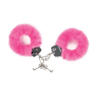 Наручники Love To Love ATTACH ME с плюшевой отделкой, розовые