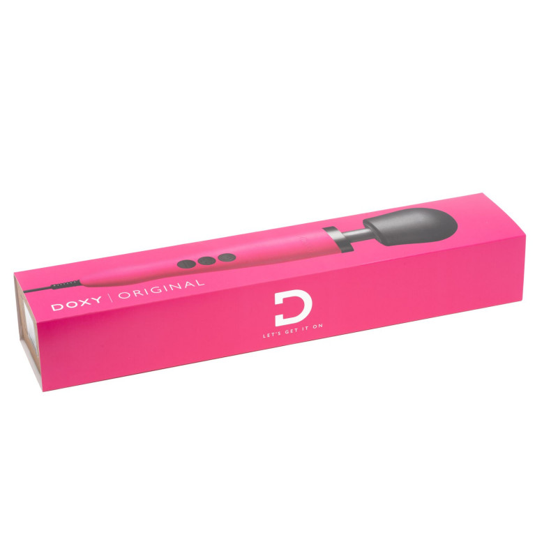 Вібромасажер Doxy Original Pink з кабелем живлення 220В