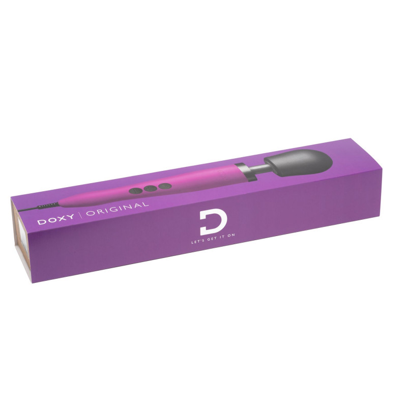 Вібромасажер Doxy Original Purple, підключення до мережі 220В, зручність використання