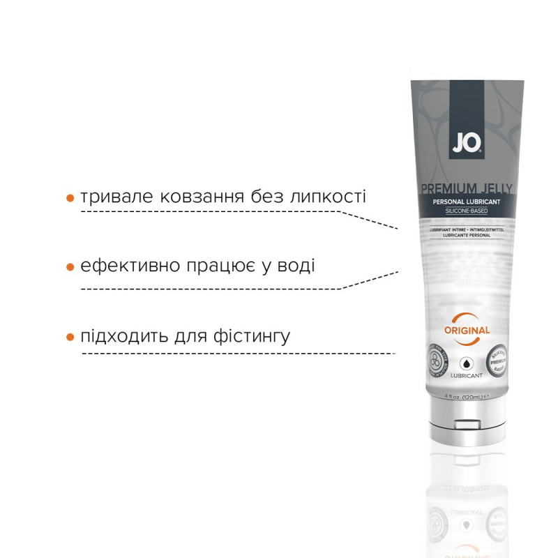 Силіконова змазка JO PREMIUM JELLY ORIGINAL 120 мл - текстура продукту