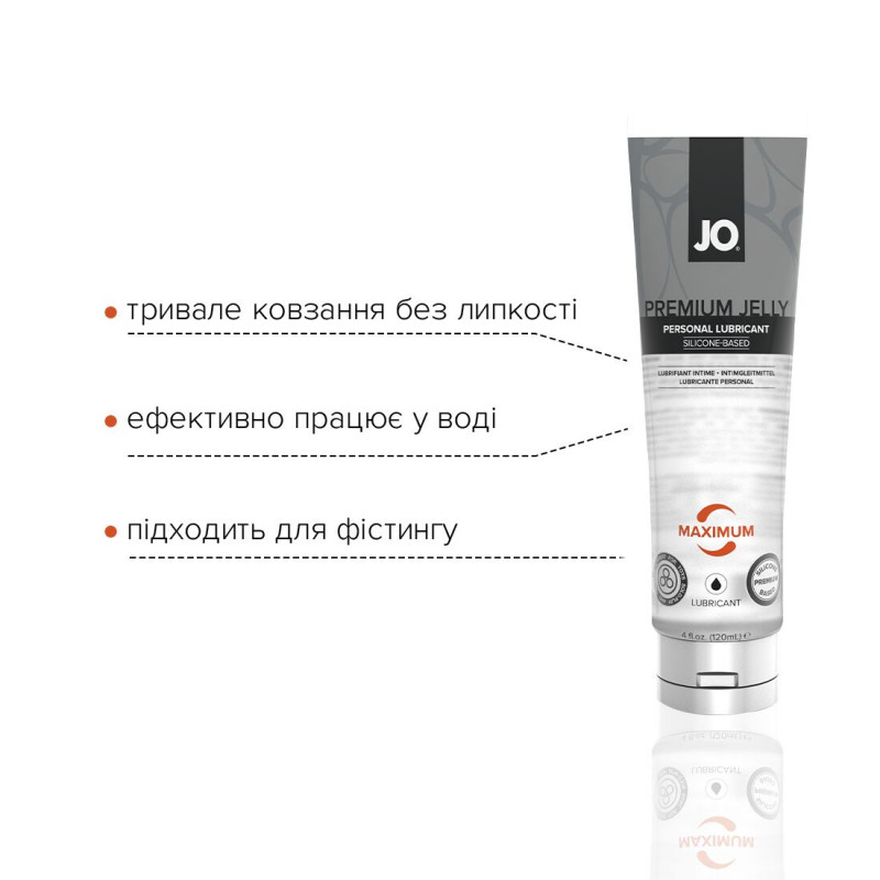 Лубрикант JO PREMIUM JELLY MAXIMUM 120 мл - текстура