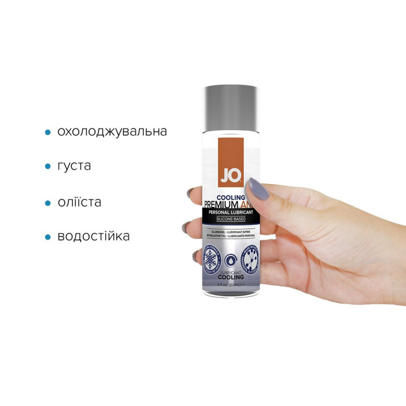 Анальна змазка JO ANAL PREMIUM Cooling, детальний вигляд упаковки