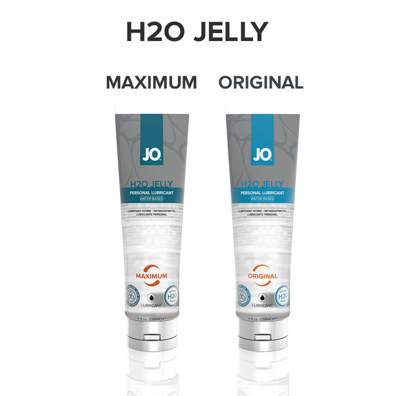 Густий лубрикант JO H2O JELLY MAXIMUM на водній основі 120 мл, демонстрація продукту