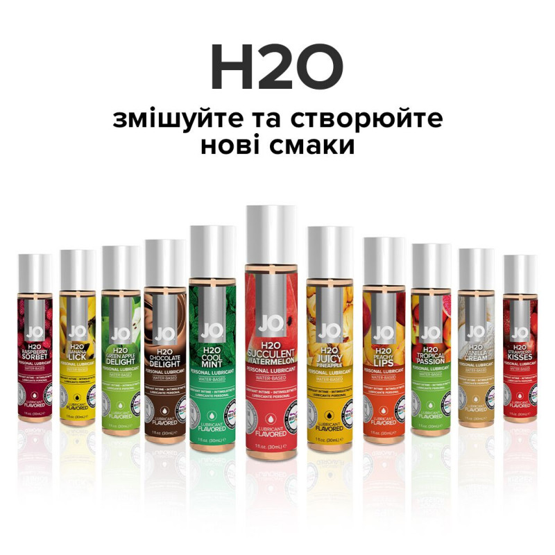 JO H2O Watermelon 30 мл – розкрита пляшечка, зручний дозатор, без цукру