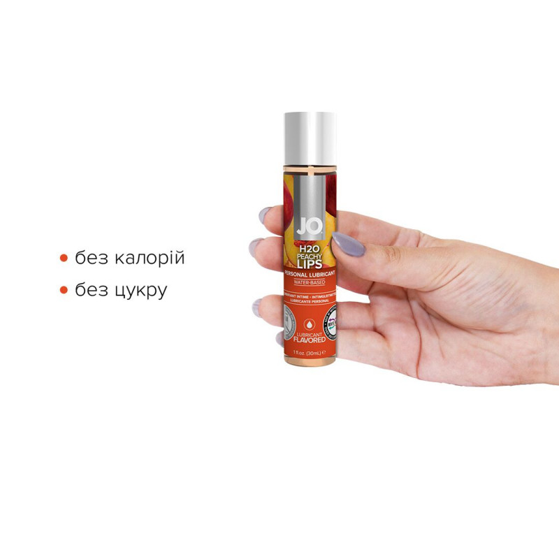 JO H2O Peachy Lips лубрикант на водній основі 30 мл, без цукру - детальний вигляд
