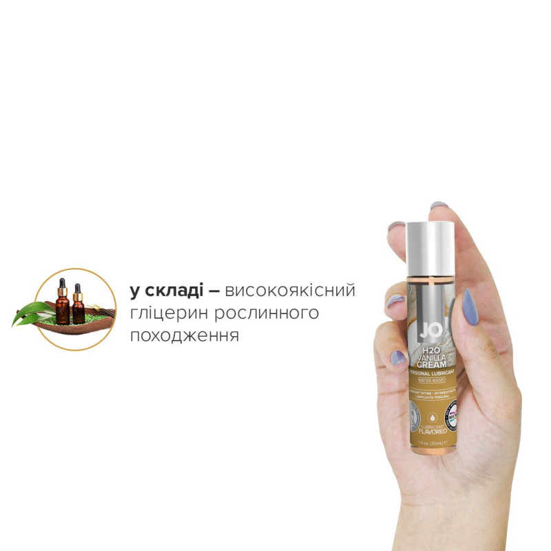 Текстура інтимної змазки JO H2O Vanilla Cream, легка, прозора