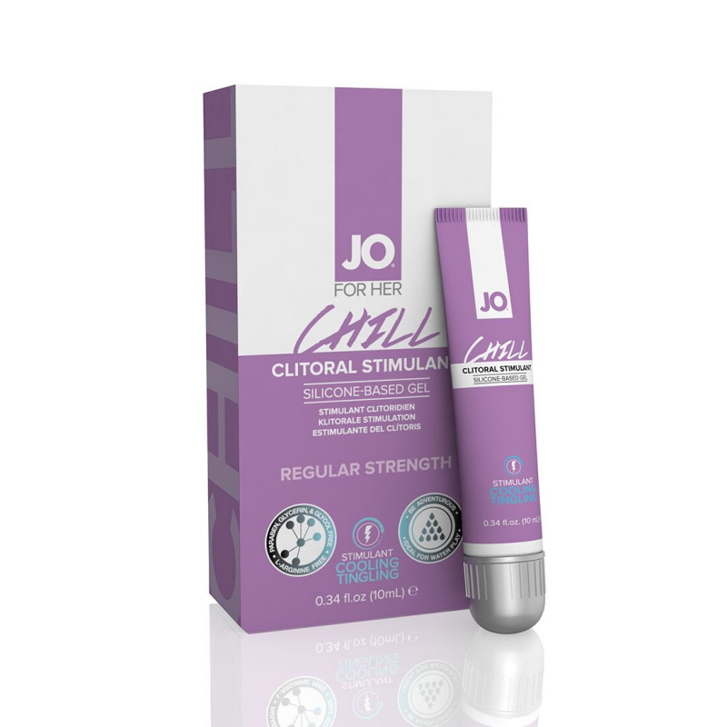 Деталі дизайну флакона стимулювального гелю JO CHILL COOLING 10 мл, бренд JO