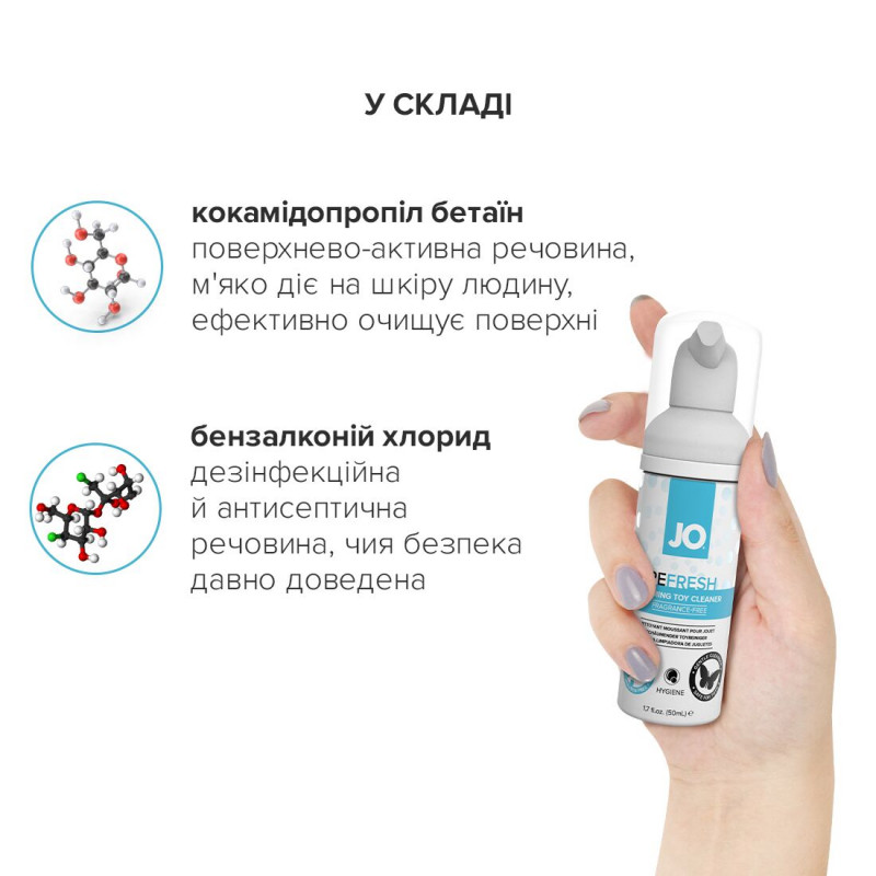 Детальний вигляд дозатора пінки JO REFRESH