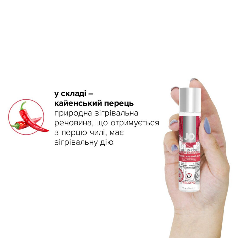 JO All-in-one Massage Glide - Розігрівальний масажний гель та змазка 2 в 1 (30 мл) - Текстура, консистенція