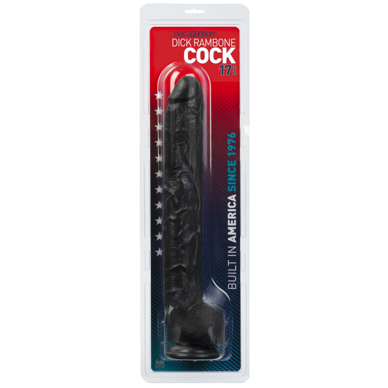 Фалоімітатор Doc Johnson Dick Rambone Cock Black, 42 см довжина - вигляд знизу