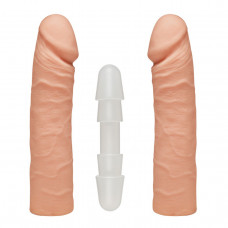 Фалоімітатор подвійний Doc Johnson The D - Double D - 16 Inch - ULTRASKYN, діаметр 4,4 см, Vack-U-Lo — Keks-Hub