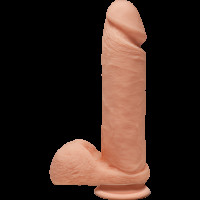 Фалоімітатор Doc Johnson The D - Perfect D - 8 Inch With Balls - ULTRASKYN, діаметр 5,1 см