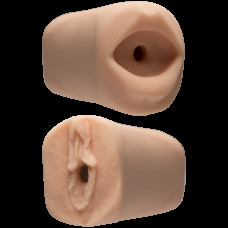 Мастурбатор двосторонній Doc Johnson Mia Malkova / Vicky Vette Ultraskyn вагіна/ротик — Keks-Hub