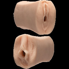 Мастурбатор двосторонній Doc Johnson Jessie Andrews / Julia Ann Ultraskyn, реалістичні вагіни