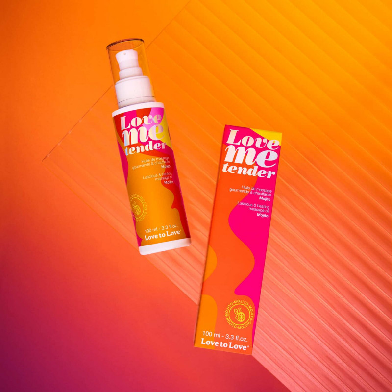 Масажна олія Love To Love Love Me Tender Mojito 100 мл - вид збоку
