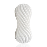 Мастурбатор Tenga Flex Silky White зі змінною інтенсивністю, гнучкий