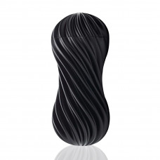 Мастурбатор Tenga Flex Rocky Black, гнучкий зі змінною інтенсивністю — Keks-Hub