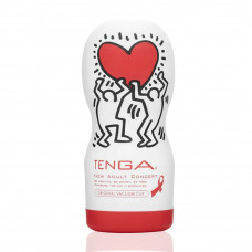Мастурбатор Tenga Keith Haring Deep Throat Cup, глибоке горло, вакуумна стимуляція — Keks-Hub