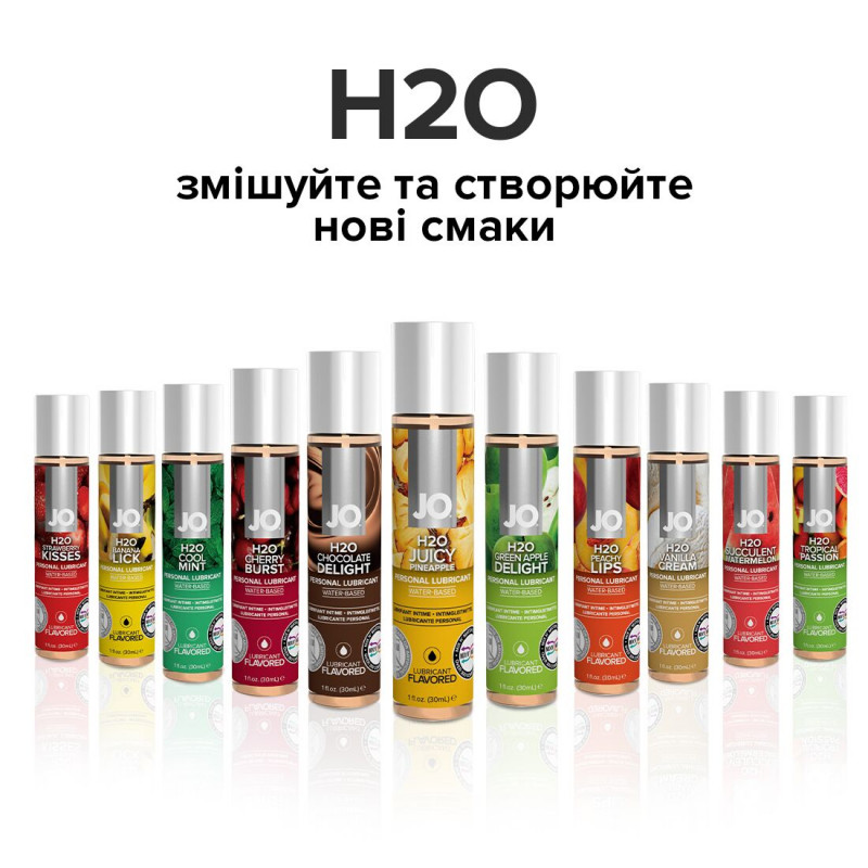 Інтимна змазка JO H2O Juicy Pineapple 120 мл: упаковка, стильний дизайн