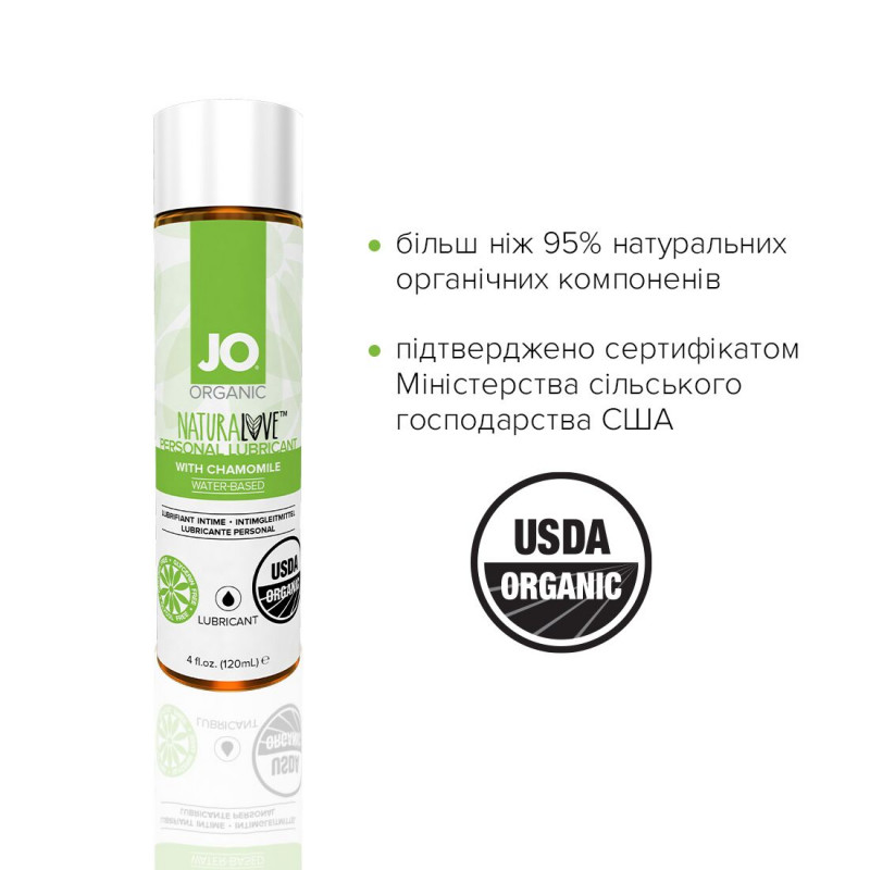 JO NATURALOVE ORGANIC змазка на водній основі - текстура