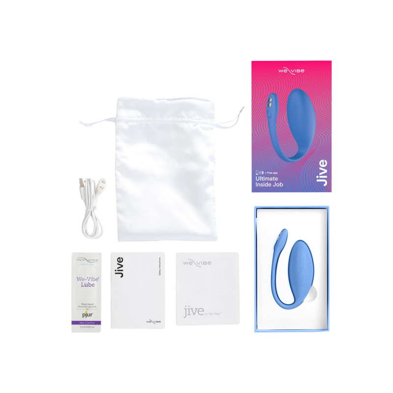 Смарт-віброяйце We-Vibe Jive Blue - розміри та пропорції