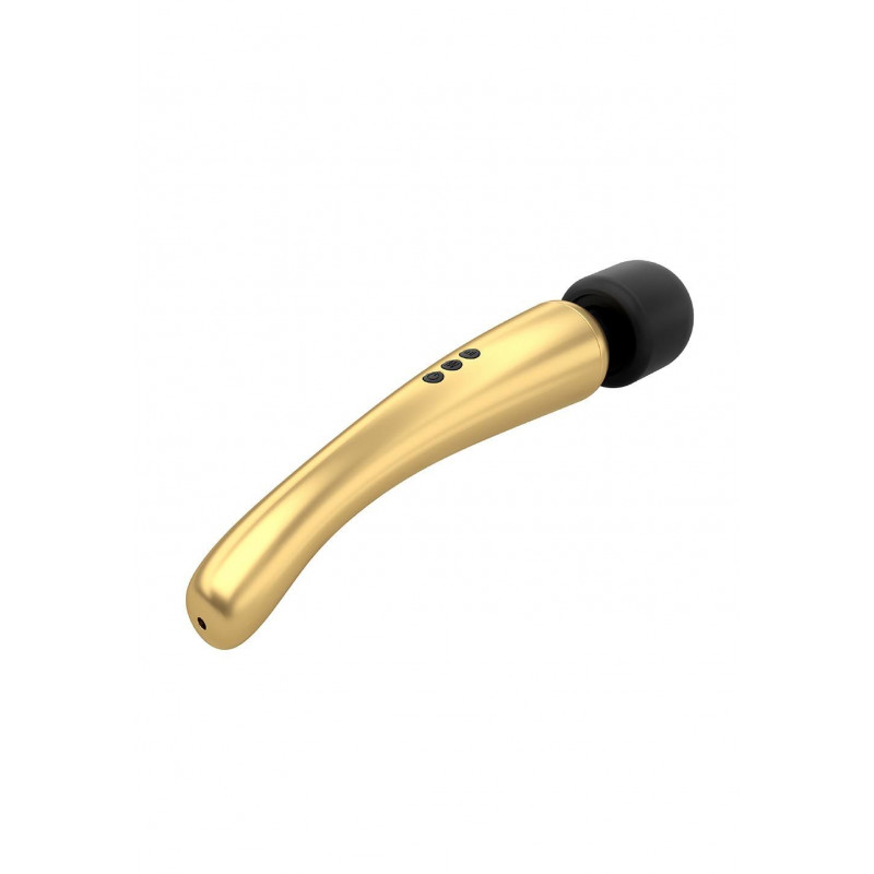 Комплект вібромасажера Dorcel Megawand Gold, включаючи зарядний пристрій та упаковку