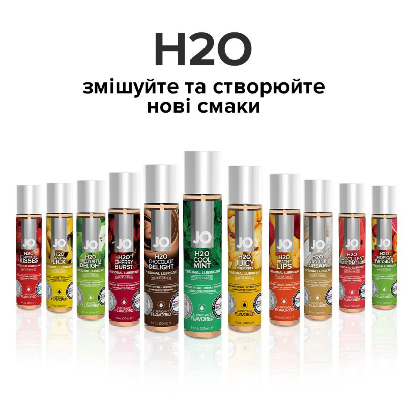  JO H2O Cool Mint 120 мл - демонстрація рослинного гліцерину у складі