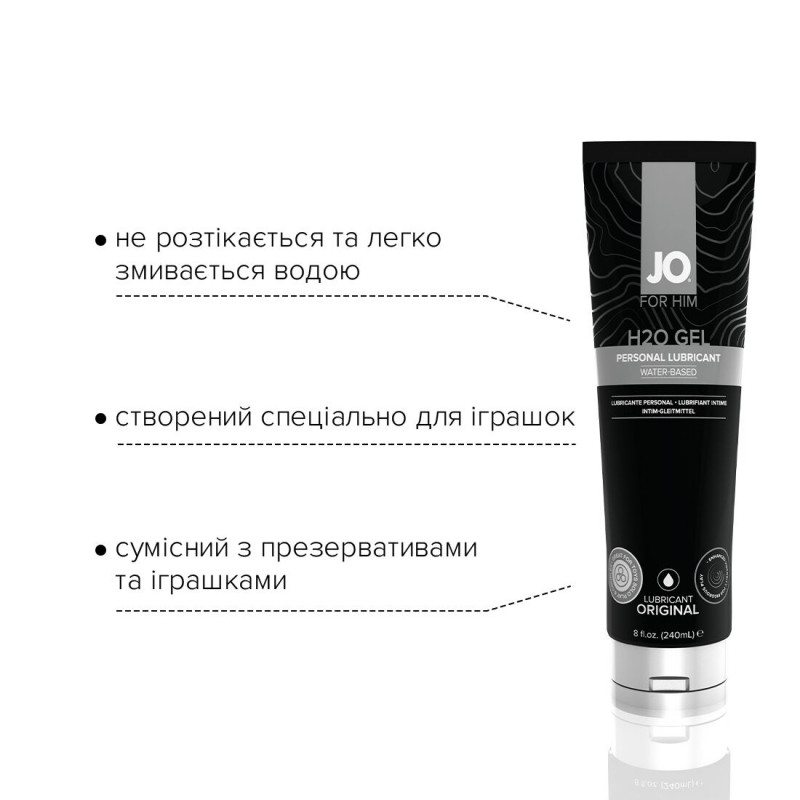 Текстура густої змазки JO H2O GEL Original: детальний вигляд