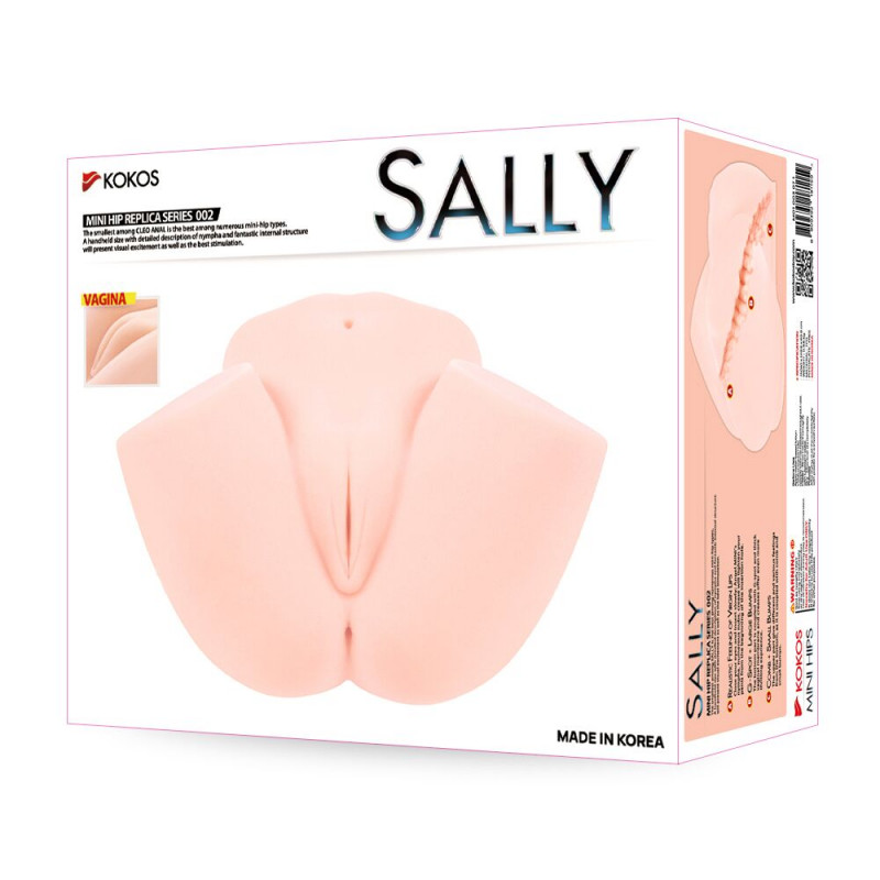 Мастурбатор Kokos Sally - вид зверху, гнучкість матеріалу