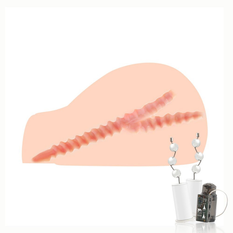 Мастурбатор Kokos Juliana 2WayPlus - демонстрація функції масажу