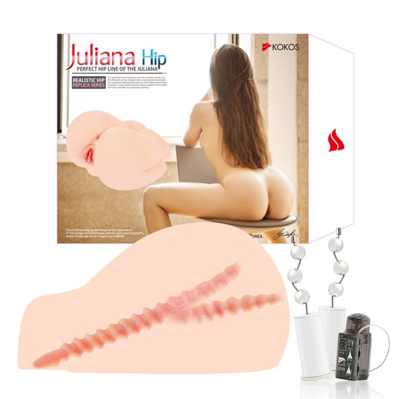 Мастурбатор Kokos Juliana 2WayPlus - текстура внутрішньої частини, детальний огляд