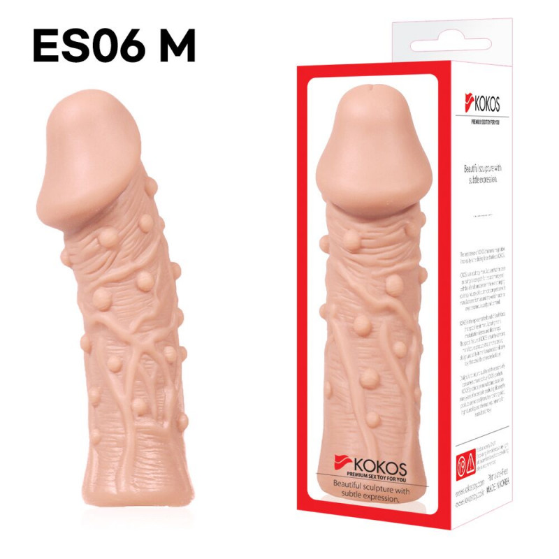 Упаковка потовщувальної насадки Kokos Extreme Sleeve ES.06, розмір M, брендована